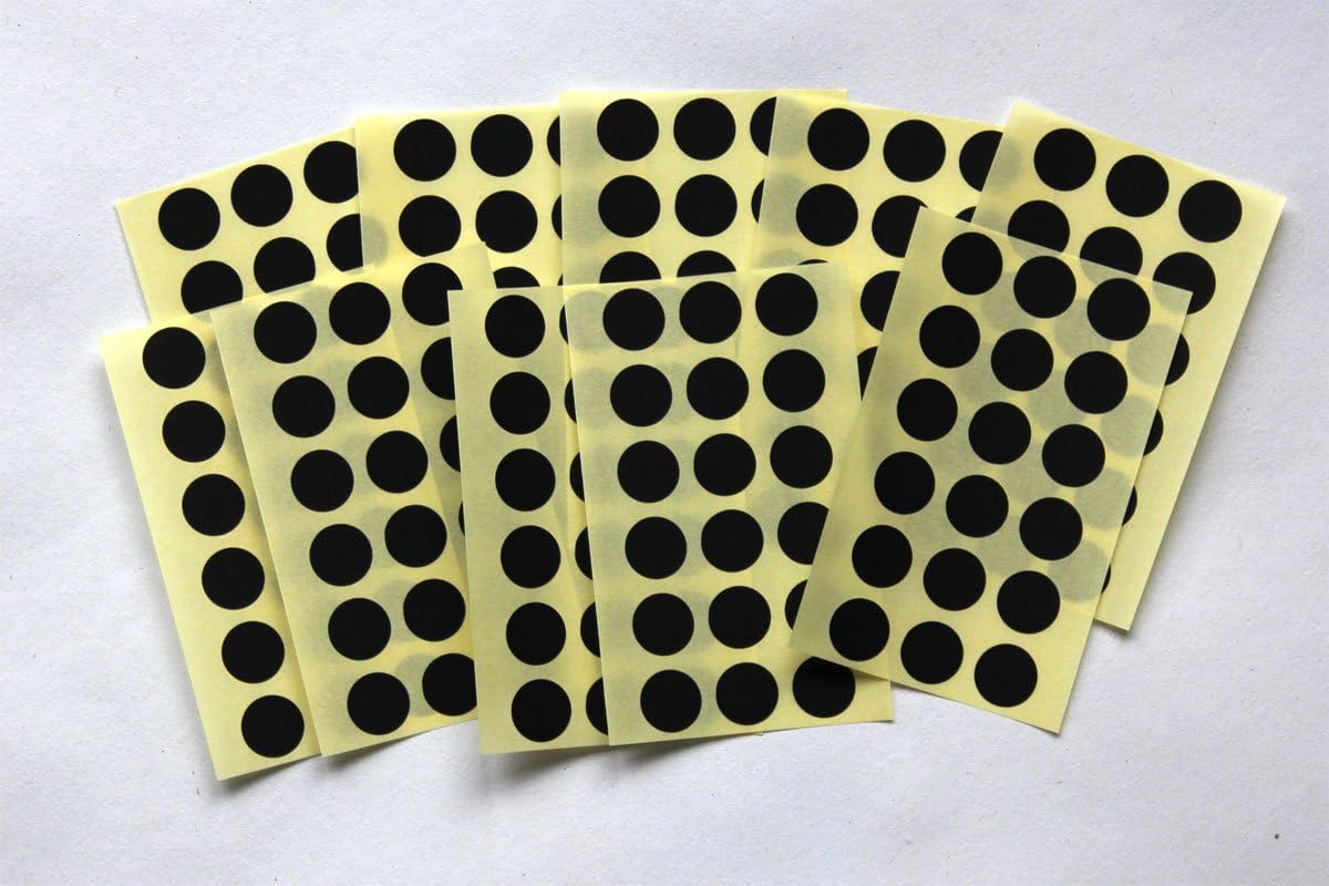 small black circle stickers