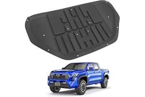 Titibett Hood Insulation Liner Fits for 2024-2025 Toyota Tacoma 2025 Toyota 4Runner Hood Heat Shield Engine Soundproof Cover Noise Reduction Compatible with Tacoma 4Runner Accessories Hood Protector