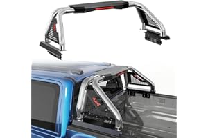 SYHVU Truck Bed Roll Bar for Mid-Size Pickup, Polished Stainless Steel Sport Bars & Chase Rack, Roll Bar for Truck Compatible