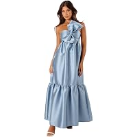 open lace back dress Amazon.com: Petal & Pup Luna One Shoulder Maxi Dress
