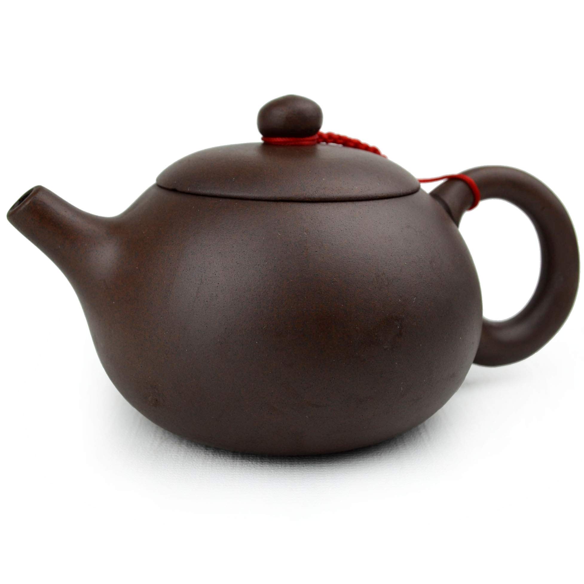 Teapot Chinese Gongfu cha Xishi Pot 7oz /210cc Purple clay ceramics Zini for Loose Tea (Dark brown)