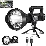 Rechargeable Spotlight, 2,000,000L High Lumens Led