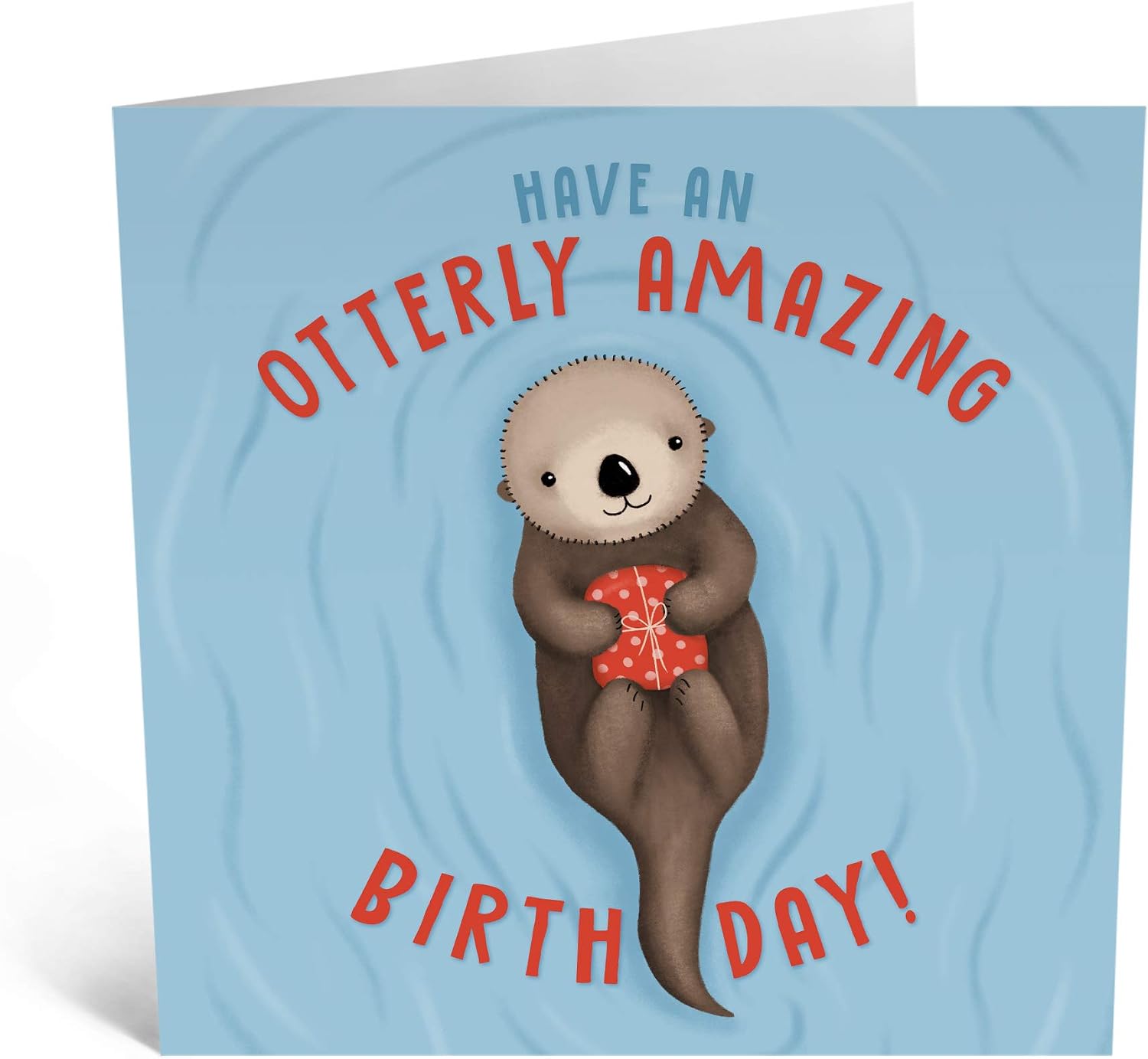 Central 23 - Cute Birthday Card - 'Have An Otterly Amazing Birthday' - Sweet Design for Him Or Her - Comes With Fun Stickers