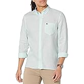 Lacoste Men's Contemporary Collections Regular Fit Linen Shirt