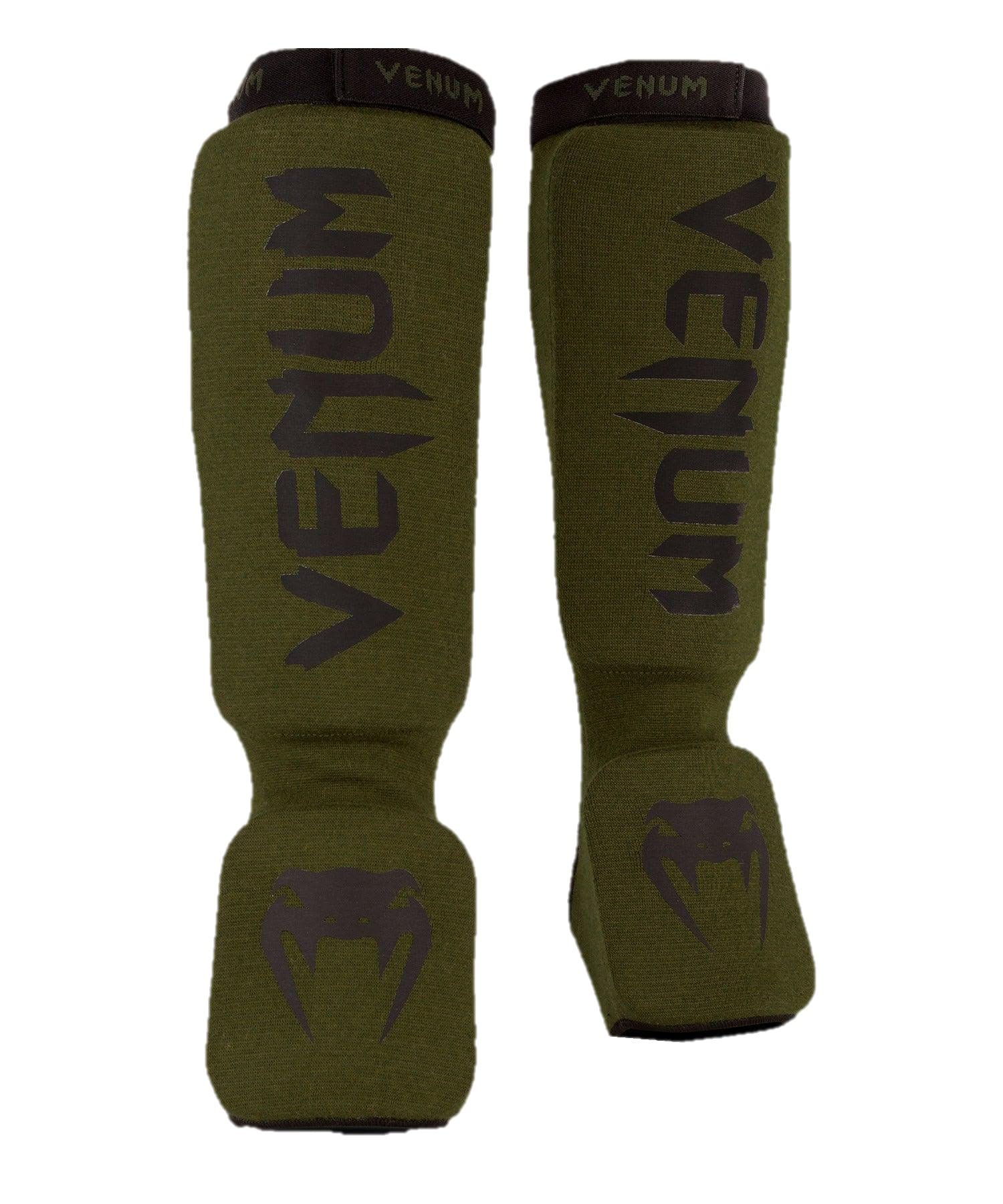 Venum, Kontact Shin Guards, Men's, XS, Khaki/Black