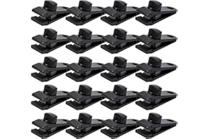 Axlksia Tarp Clips Heavy Duty Lock Grip, 20 Pack Tarp Clamps, Shade Cloth Clips Fasteners, Pool Awning Cover Bungee Cords Clips, Car Cover Clamp (B)