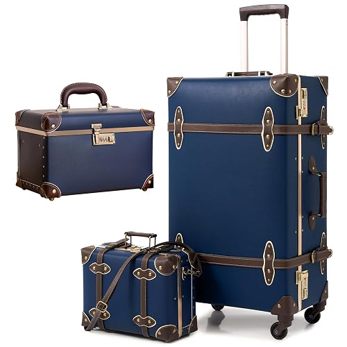 luggage set with train case