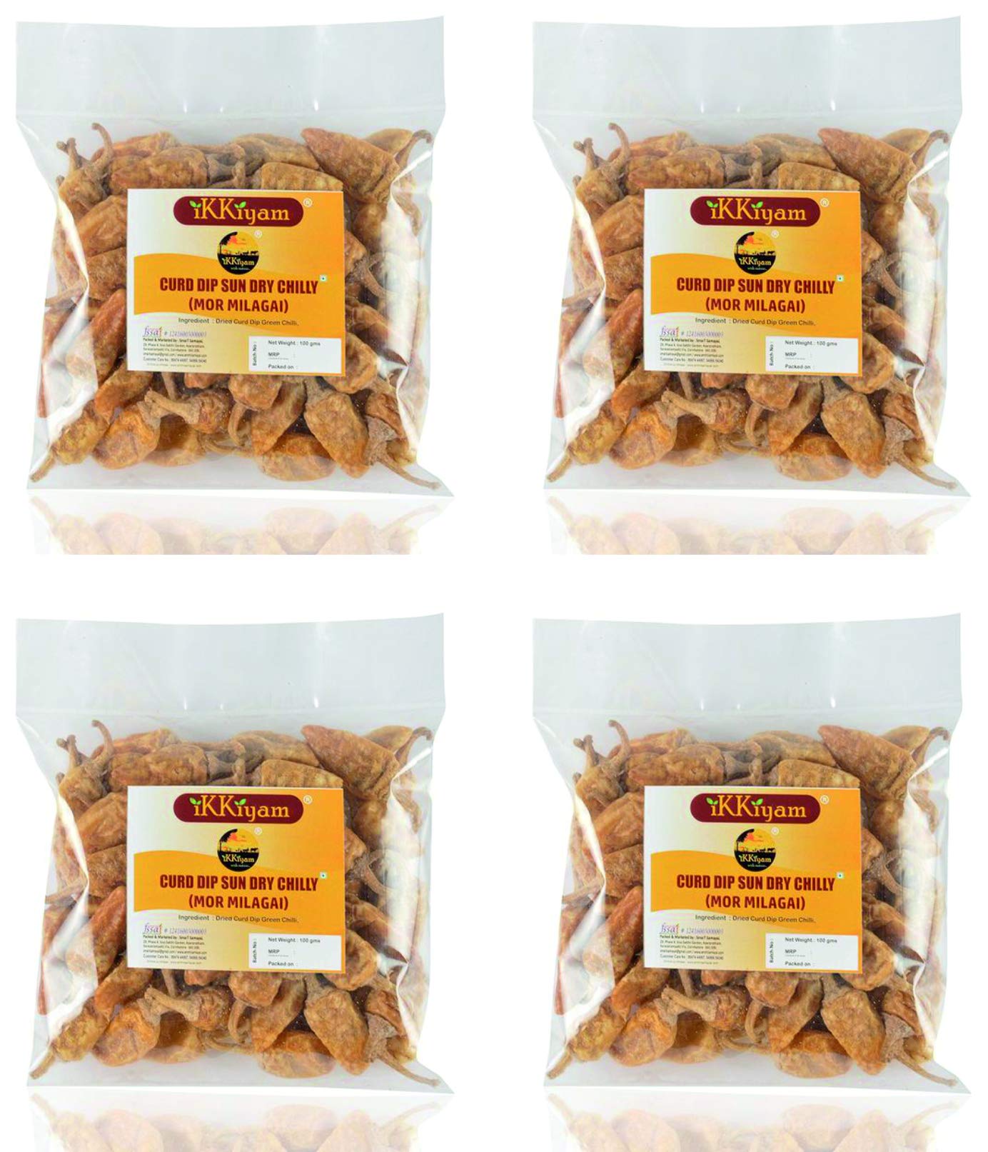 Ammi Samayal Ikkiyam MorMilagai Vathal Curd Dip Sun Dry Chilly (400 Grams)