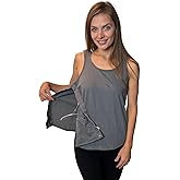 Inspired Comforts Post Surgery Mastectomy Recovery Tank Top with Drain Pocket & Snap-Access