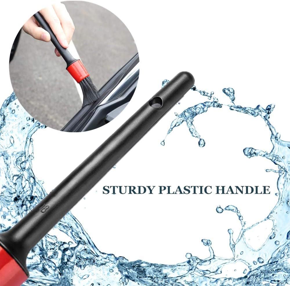 5 Pack Car Detailing Brushes,Automotive Detail Cleaning Brushes for