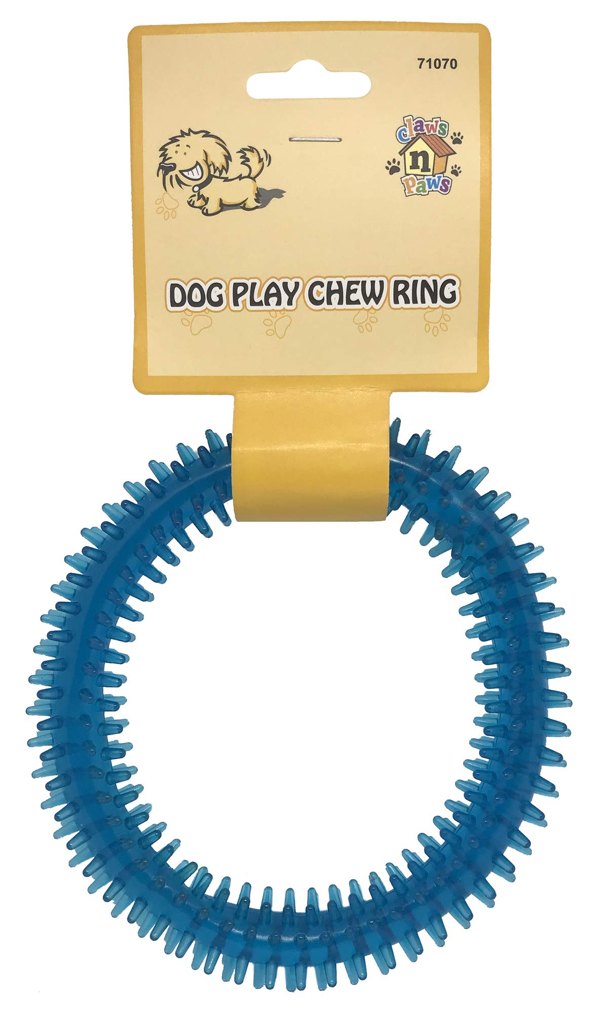 Paws n Claws Dog Play Chew Ring 6inch 15cm - Random Colour