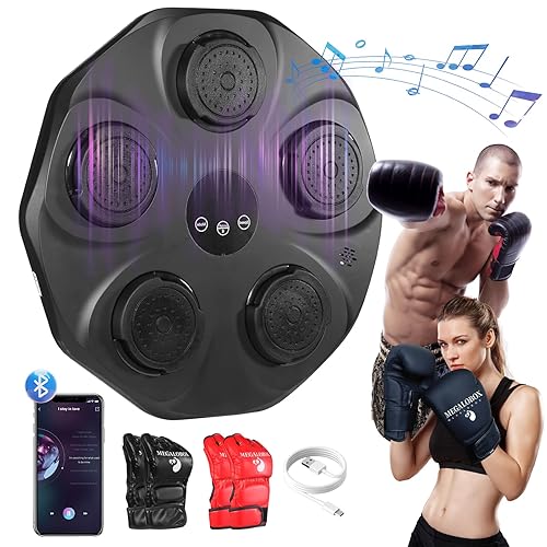 Music Boxing Machine,Boxing Wall Mount Machine for Adults Kids, 9 Modes & 9 Speeds,Interactive Punching Machine for Home and Gym.