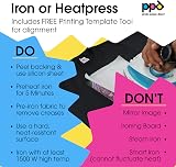 PPD Iron on Transfer Paper for Dark Fabric 20 Pack A4 Inkjet Printable view 7