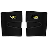 Sports Research Sweet Sweat Thigh Trimmers for Men & Women Increases Sweat & Activity to The Thighs During Exercise (Yellow Logo, Medium)