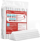Shall Full Size Hot Glue Sticks 0.43 x 8 in 70-Pack Clear for All-Temp Guns