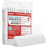 SHALL Full Size Hot Glue Sticks, 0.43” Dia x 8” Long, 70-Pack Clear Hot Melt Glue Gun Sticks for All-Temp Glue Guns, Multipur