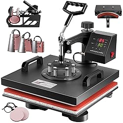 Topdeep Heat Press 15x15 Inch 8 in 1 Heat Press