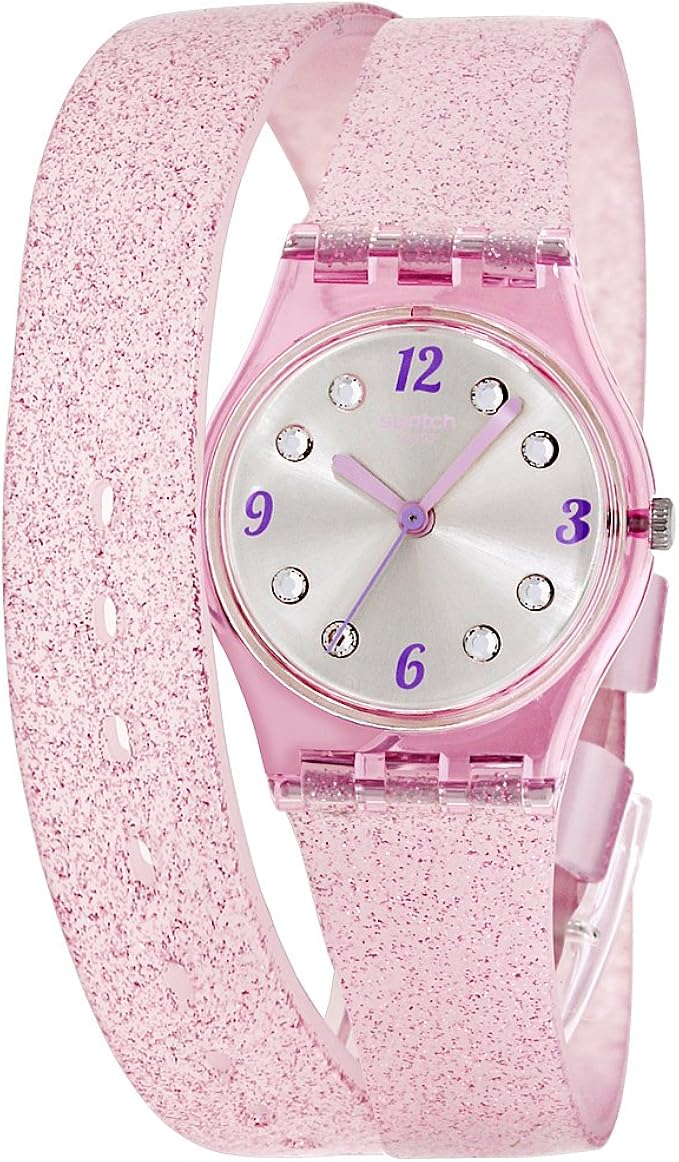 Swatch Montre Femme Digitale Quartz avec Bracelet en Silicone LP132
