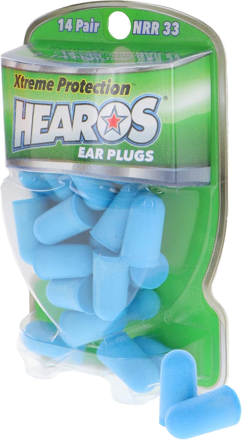HEAROS Xtreme Protection Earplugs 33 Noise Reduction 14 Pairs Ear Protection