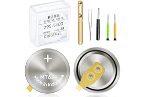 YUFEEI 𝟐𝟗𝟓-𝟓𝟏𝟎𝟎 𝐖𝐚𝐭𝐜𝐡 𝐁𝐚𝐭𝐭𝐞𝐫𝐲 Compatible with Citizen Eco-Drive 295-5100 MT621 Fits ​BP10, E000, E001, E010, E011 Sealed Capacitor Rechargeable Battery