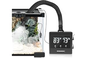 RUNWUSHENG Reptile Fogger, Reptile Humidifiers with Constant Humidity & Timer Function，self-priming pump Low noise,Reptile Mister for Terrariums，Prepare a container without frequent water addition