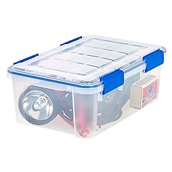 IRIS USA 16 Qt Storage Box with Gasket Seal Lid, 4