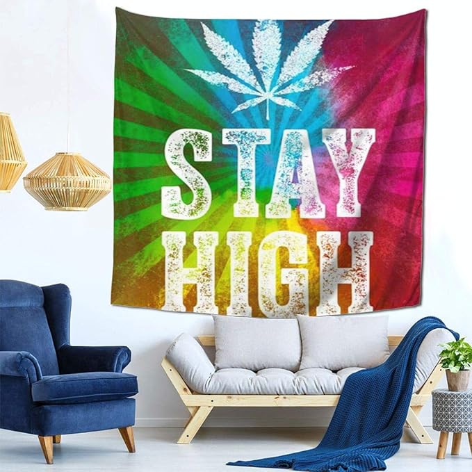 Msanlixian Wall Hanging Decoration Tapestries Marijuana