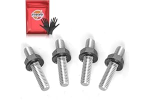 YOSOPP Stainless Steel Exhaust Bolt Kit for 1984-2018 Harley Big Twin Sportster XL with Flange Nut, OEM Part Number 16715-83 1671583 (4)