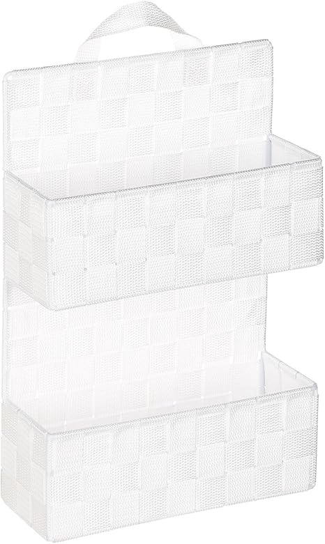 Regal Korb 2 Ebenen zum Aufhängen – H. 37 cm – weiß: Amazon.de: Küche