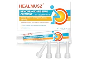 EMISUN Hemorrhoid & Fissure Ointment, Hemorrhoid Treatment and Hemorrhoid Cream with Lidocaine 4% & Phenylephrine HCI, Hemorrhoidal treatment for Fast Relief of Itching, Pain, Burning, Swelling - 1.5 oz FF