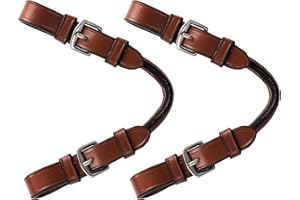 Exion Pelham Roundings Bit Converter– Premium Leather Rein Adapter for English Horse Bridles– One Rein to Two Rein Converter 