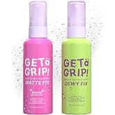 2PCS Dewy and Matte Setting Spray,Long-lasting Makeup Setting Spray for 12 HR Wear,Hydrating Oil Control Face Makeup Mist Set,Waterproofing Facial Mist for Natural Finish, 2.03 Fl Oz