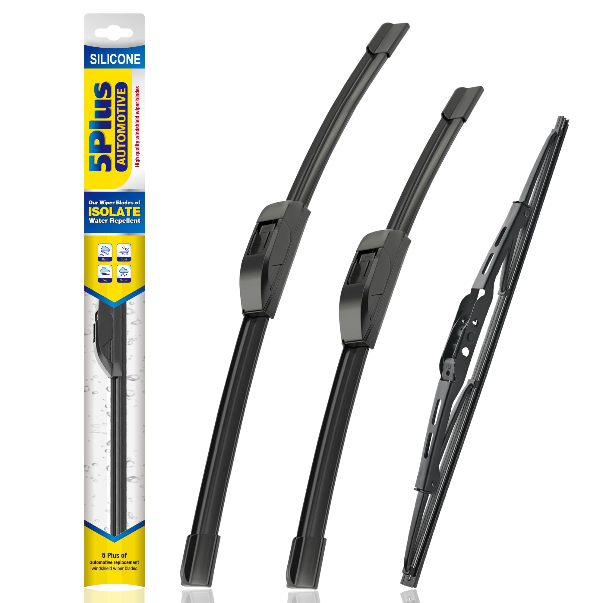 5 PLUS® Silicone Windshield Wipers Replacement for