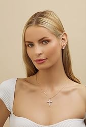 Barzel 18K Rose Gold Plated Created Opal Cross