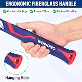 WORKPRO Club Hammer 3.0lb Fibreglass Handle Forged Steel Head 1680g 310mm view 3