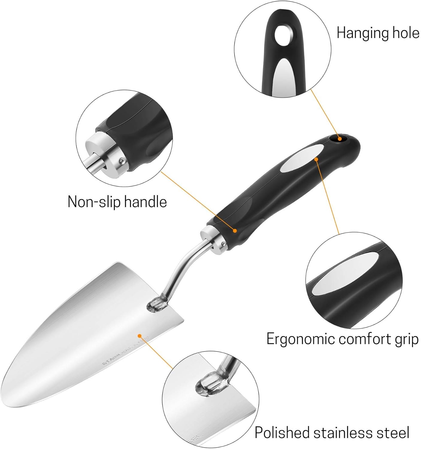 Mr. Pen- Trowel, Garden Trowel, Stainless Steel, Small Shovel, Heavy Duty, Rust Resistant, Garden Shovel, Hand Shovel, Garden Spade, Gardening Shovel, Trowel Garden Tool, Hand Trowel, Potting Shovel : Garden & Outdoor