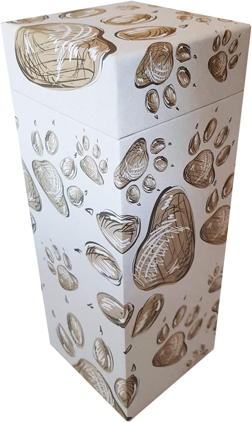 ScatterPod Staggered PawPrints Scattering Cremation Urn - Pet & Keepsake Twin Pack, 27.6 x 10.4 x 10.4cm - Image 3