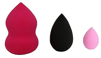 Amazon Com Cosmetic Pro Makeup Blender Sponges 3pc Pack Big Regular Mini Easily Blend Liquid Foundation Highlight And Contour Flawless Sponge Applicator Set Beauty