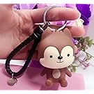 Key Chain, KAGU CULTURE - Descendants Of The Sun Cartoon Dolls Key Ring (Random Color Strap, Fox)