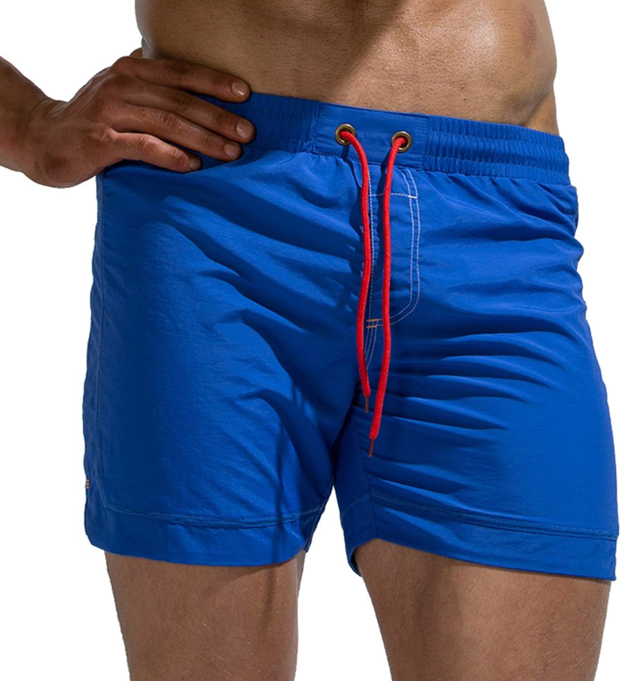 Beach Board Shorts Adjustable Drawstring Men Swim Trunks Bathing Suit Swimwear Shorts