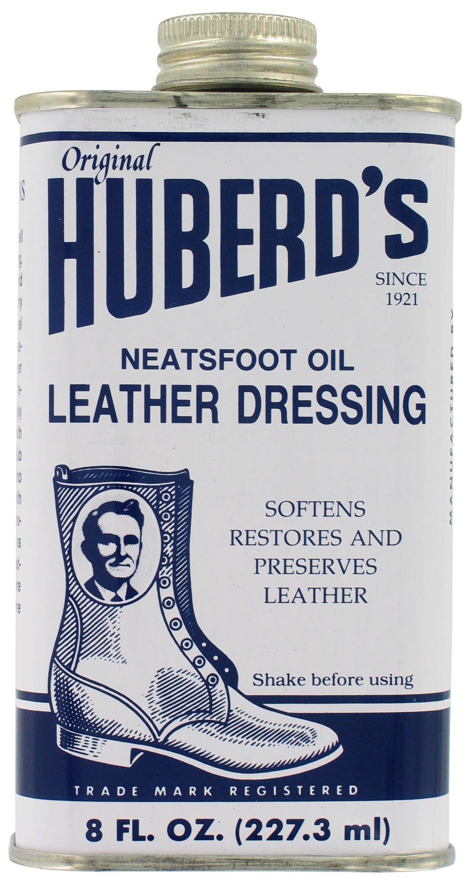Huberd Shoe Grease 8 Oz Neatsfoot Oil Leather Dressing Hld