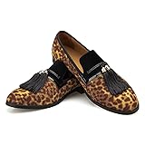 Men's Vintage Velvet Embroidery Noble Black Loafer