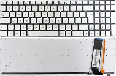 Gintai UK Keyboard with Backlit for ASUS R750 R750JK R750JV R552LF R552JK