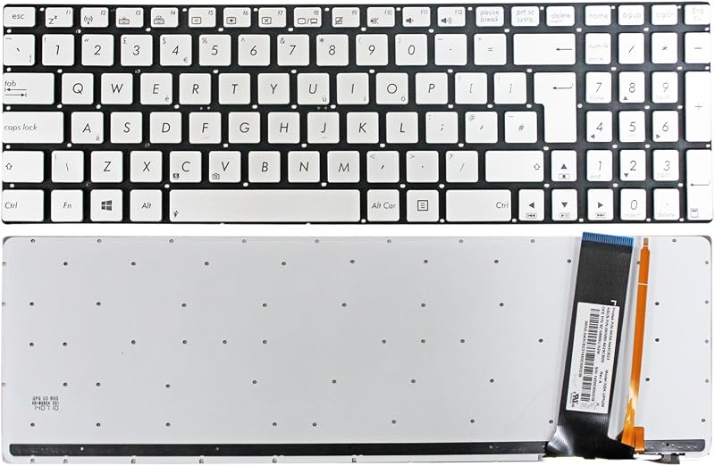 Gintai UK Keyboard with Backlit for ASUS R750 R750JK R750JV R552LF R552JK