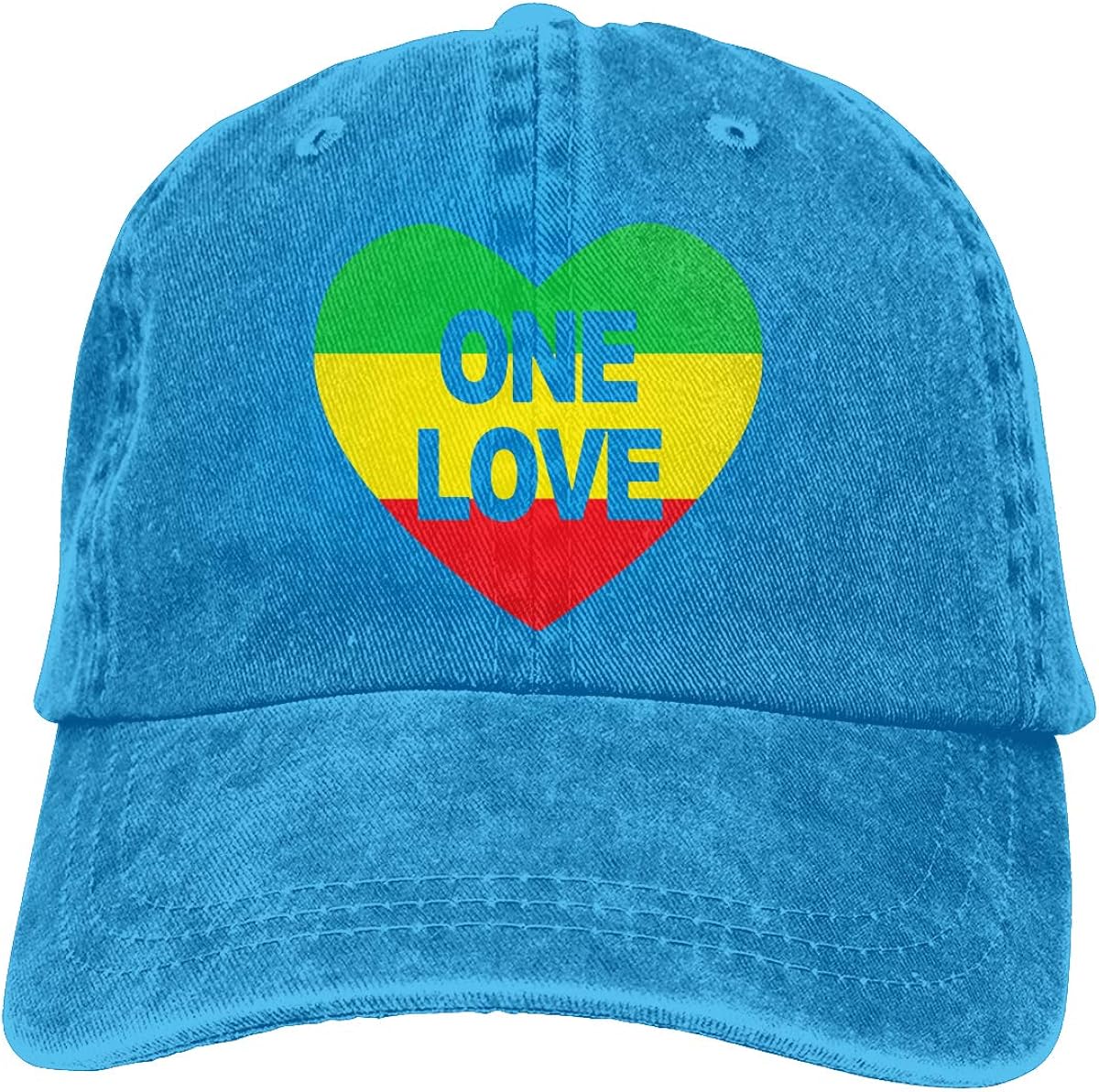 Accessories One Love Rasta Colors Heart 