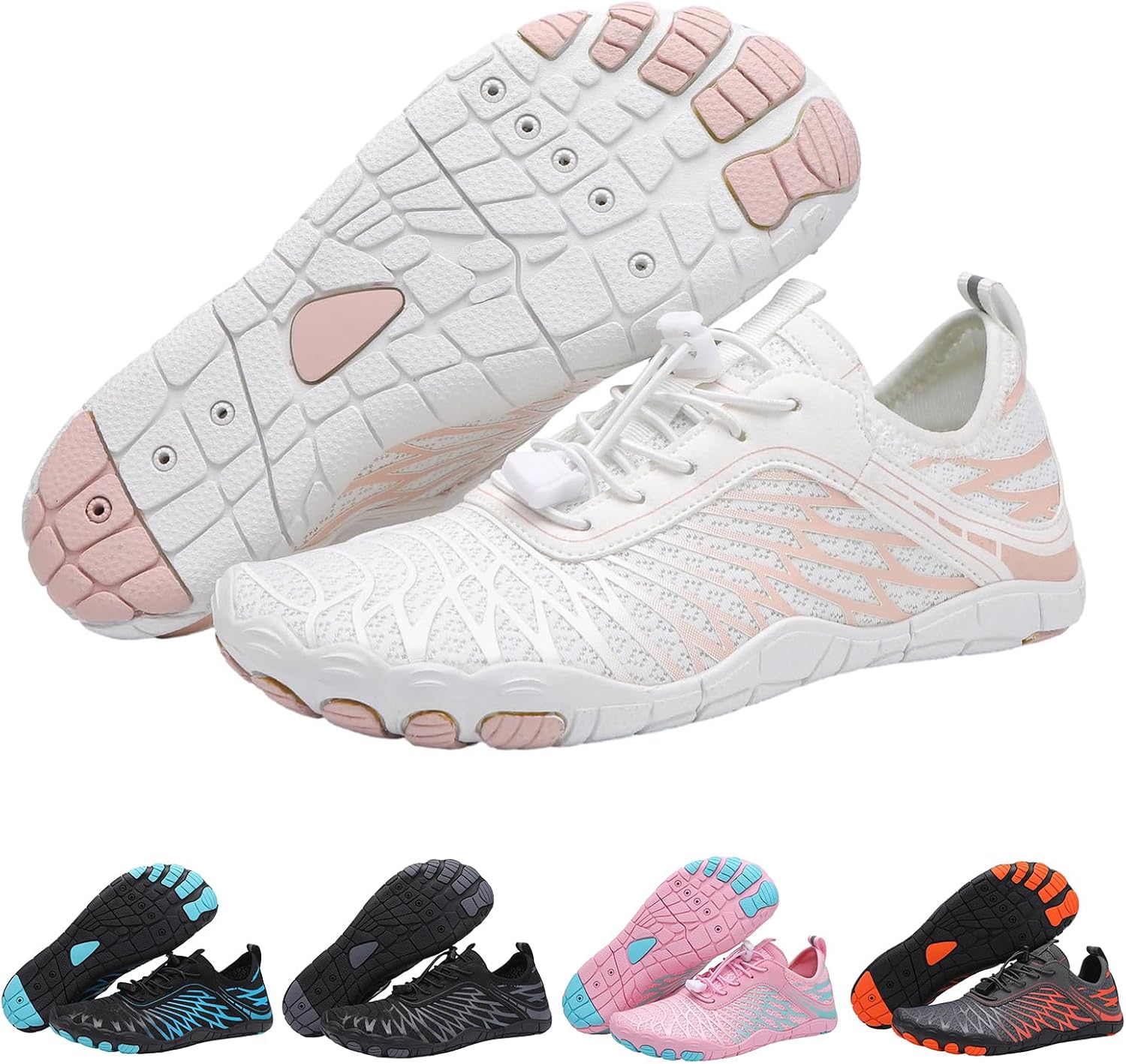 HF Stride Shoes Women Slip On Walking Sneakers Wide Toe Box Hike Barefoot Sneakers Healthy & Non-Slip HF Stride Barefoot Shoes Women Lightweight Hiking Footwear for Womens Mens