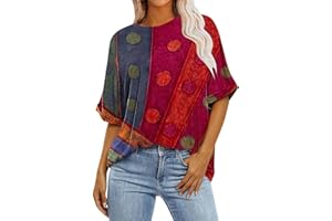 Generic 2024 Oversized T Shirts Womens Striped Shirts Casual Loose Fit Short Sleeve Crewneck Summer Tunic Tops Plus Size Tees