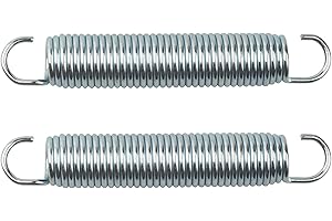 DZBQ 5-1/2 Inch 9625 Mechanical Extension Springs with Hook Ends, Rocking Horse Springs, Rocking Horse Spring Loaded, for Appliances, Automotive, Marine Vessels, Toys, Tools, Machinery, 2 Pack