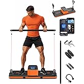Smart Portable Home Gym Strength Training Workout Cable Machine, All in one Gym,Functional Full Body Fitness Equipment, 220LB