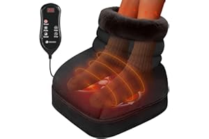 CooCoCo 2024 Upgrade Elevated Foot Massager with Heat, Foot Warmer for Circulation & Pain Relief, Relaxing Gifts for Women, Gentle Shiatsu Feet Massage for Plantar Fasciitis, Neuropathy